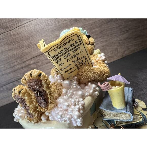 Vtg Boyds Bears Resin Figurine 2003 Bubbles Bearsall… It’s good to be Retired - Picture 9 of 16